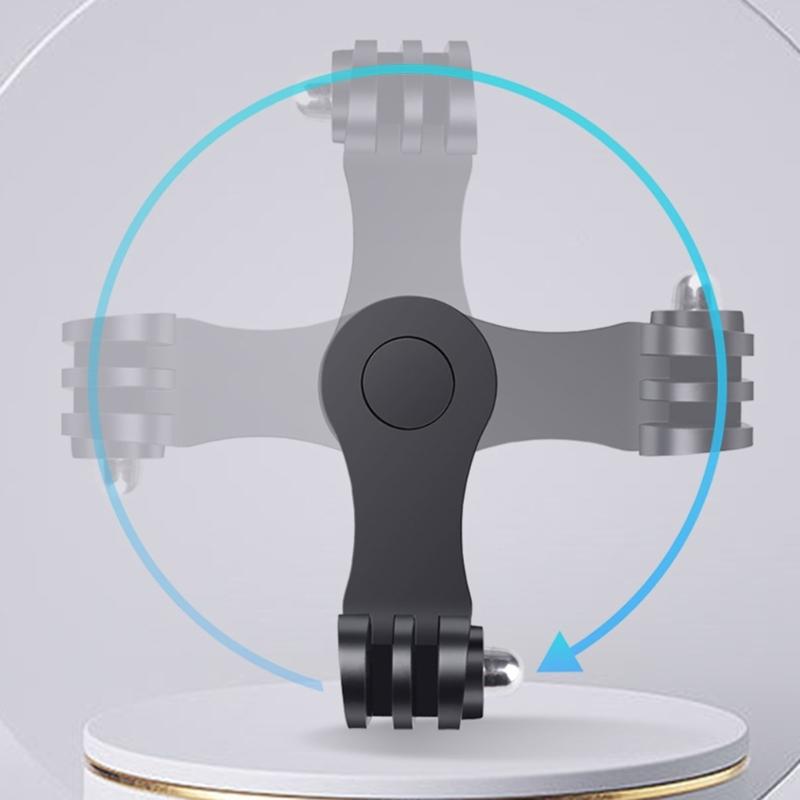 360 Adjustable Bracket Camera Mount Adapter Vertical Horizontal Shoots ABS Material Secure Locking Mechanism