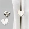 8PCS Anti-Slip Magnetic Curtain Buckle Heart-Shaped Detachable Snap Hooks Window Curtains