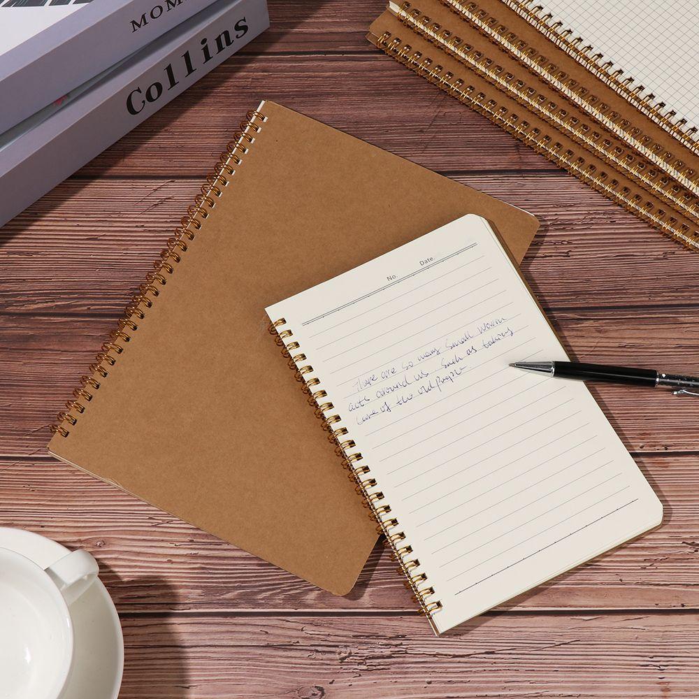Portable Writing Pads Notepad Diarybook 16K Workbooks B5 Coil Notebooks Kraft Paper Notebook