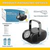 Bubble Machine Automatic Bubble Blower for Kids Portable Auto Rotating 360° Outdoor Toy for Birthday Party Wedding Gifts