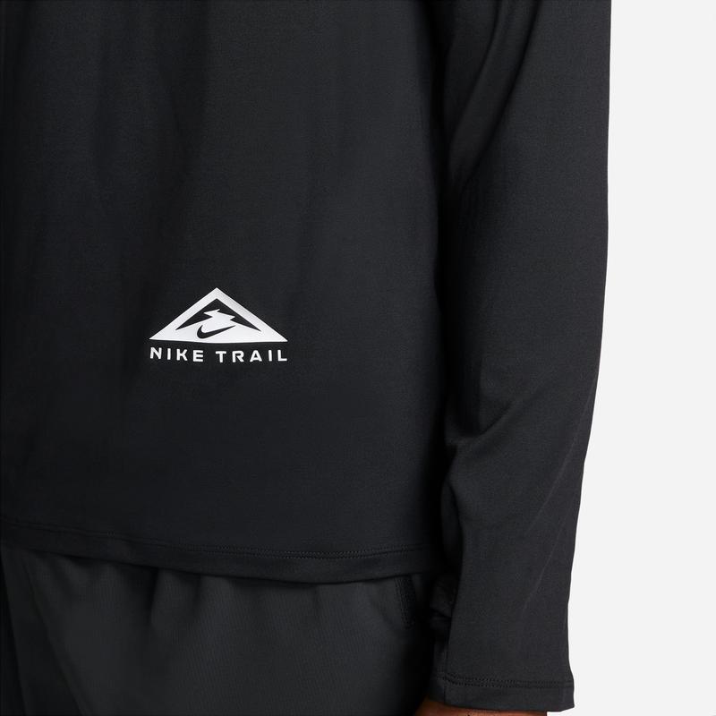 Nike Dri-Fit Trail Running Quick-Dry Eco-Friendly Fitness Shirt Men Tops Black DD5709-010