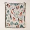 Versatile Ins-Style Line Illustration Blanket: Perfect for Camping, Casual Use, Naps, Throwing, Sofas, Picnics, and Bed Ends.