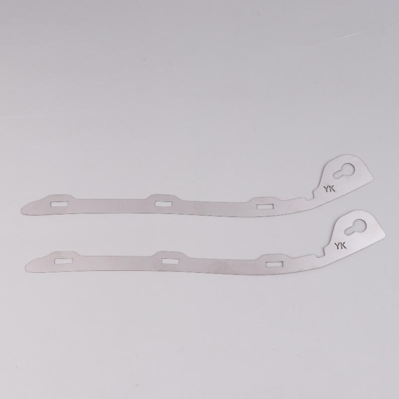 2 Piezas Placa Metálica de Reparación de Parachoques Delantero Hebilla Soporte para IS250 300 2006-2013 Piezas de Fijación Robustas Reemplazo Fuerte para Reparación de Colisión de Vehículos