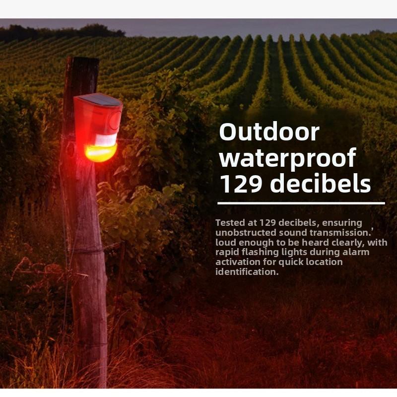 Solar PIR Motion Sensor Outdoor Waterproof Security Alarm Wall Light