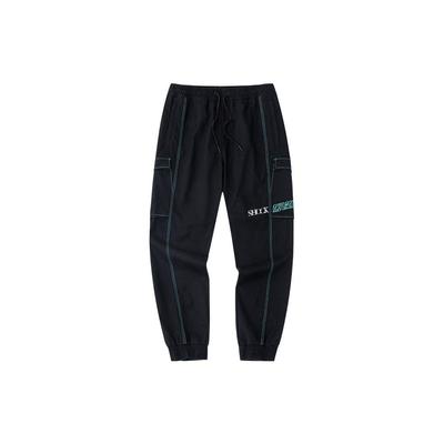 Logo Bestickte Jogginghose mit Kordelzug und Elastischem Bund Herren Hosen Schwarz 152241511-2