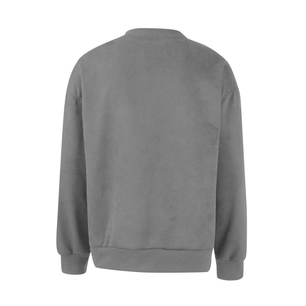 Men's Deer Skin Velvet Hoodie - Autumn/Winter Casual Round Neck Pullover