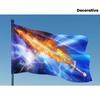 1pc, Flaming Sword Flag: Christian Worship Banner, Prophetic Art, Multiple Sizes, Ideal for Indoor and Outdoor Decoration, No Electricity Required, Du