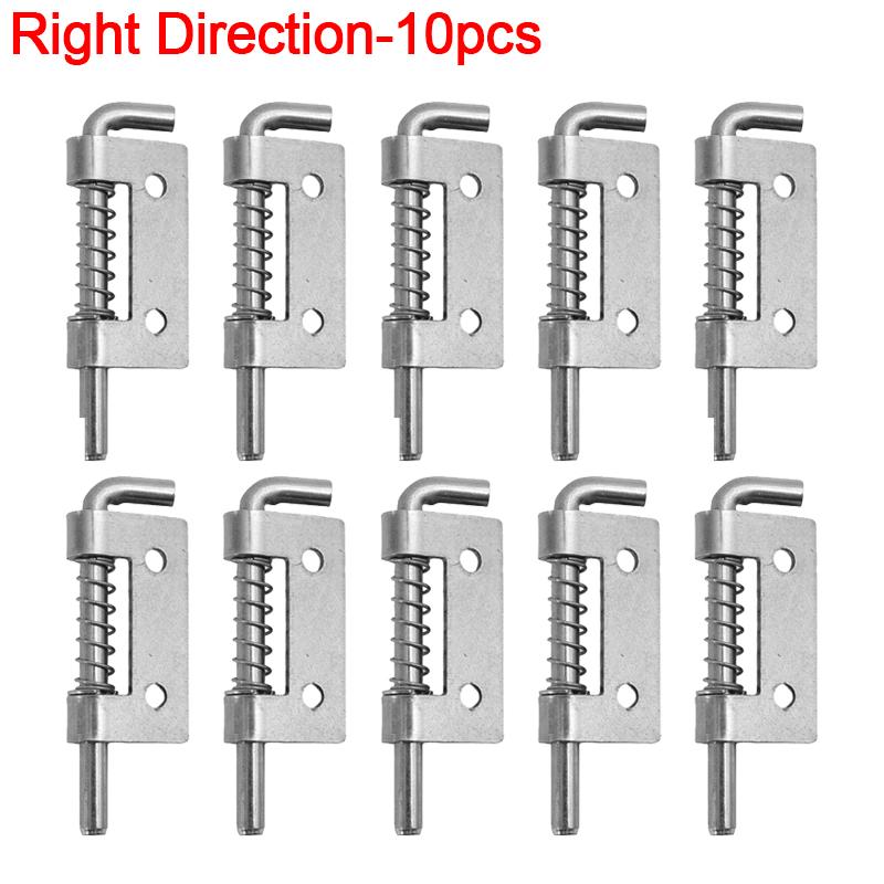 Spring Loaded Door Bolt Latch Stainless Steel Flat Pin Security Door Spring Bolt Latches Cabinet Hardware Distribution Box Lock