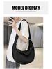 Korean Style Dumpling Bag: Unisex Large Capacity Crossbody for Students and Couples