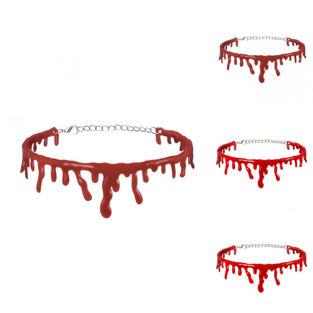 Unique Handmade Halloween Blood Drip Necklace For Vampires Perfect For Cosplay Parties