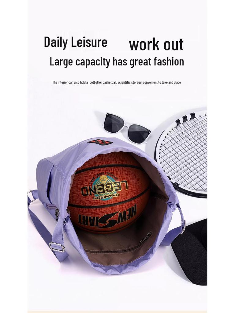 Lightweight Waterproof Women's Drawstring Backpack: Foldable Storage & Sports Travel Bag