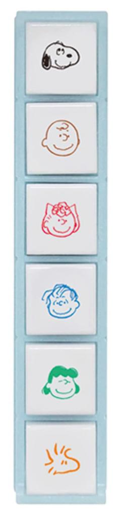 Kodomonookao Stamp Snoopy Pochitto Six Friends 2205-003