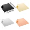 Aluminum Alloy Dessert Cake Plate Rust-proof Rolled Hem Design Dining Plate Serving Platter Bread Tray Jewelry Display Tray