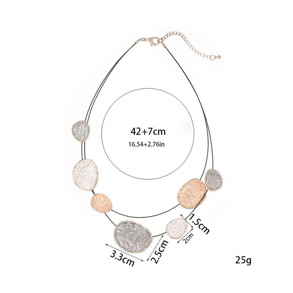 Colored Colorful Choker Irregular Neck Pendant Creative Women's Necklace  Women