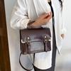 Vintage Forest Style Pu Backpack With Durable Construction For Casual Travel