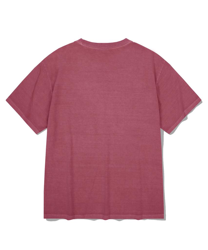 FILLUMINATE Damaged Graphic Pigment T-Shirt - Wine