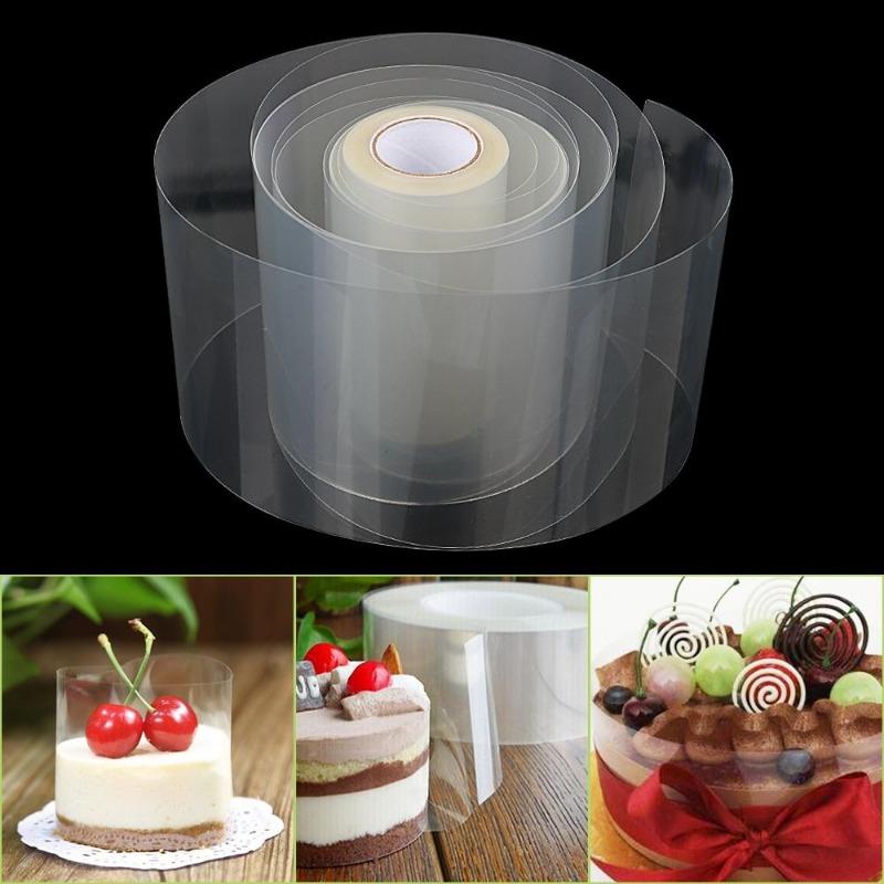 1 Rolle Kuchen-Surround-Folie, transparenter Kuchenkragen, Küchenzubehör, Backwerkzeug