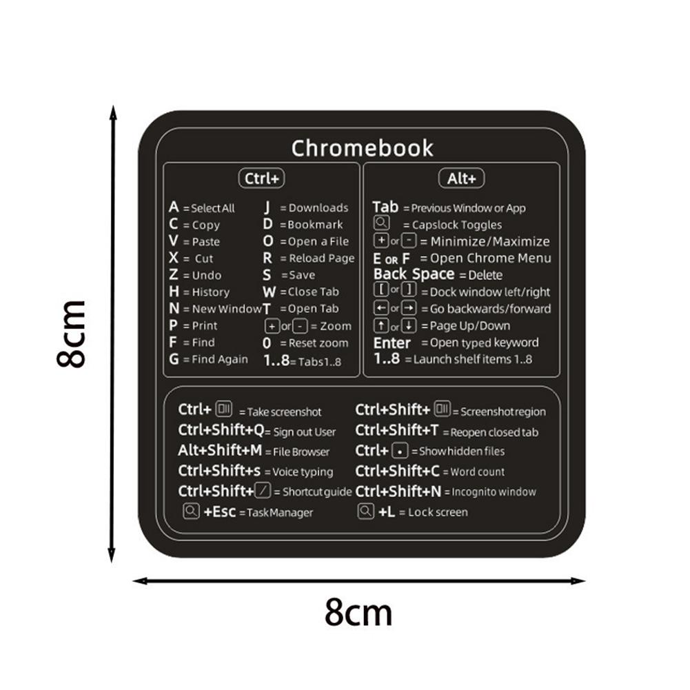 Shortcuts Sticker for Apple Mac OS System Shortcut Key Sticker for 13-16" MacBook Pro 13 /Air 13 Windows Palm Rest