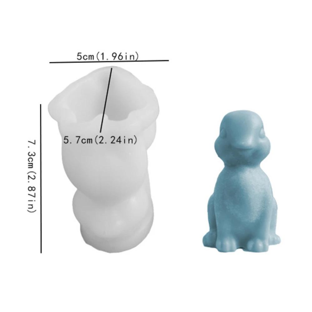 

Силіконові форми для свічок Пасхального Кролика Тримають 3D Троянду Кролика Інструмент для виготовлення гіпсу Тварини Смоляна форма Ручна робота Подарунки на день народження Домашній декор B