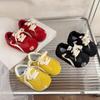 Autumn Korean Red Versatile Sneakers for Girls, Baby, and Toddlers (1-3 Years)