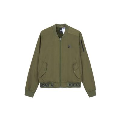Round Neck Warm Casual Long Sleeve Baseball Jacket Women Jackets Green BP6958-1