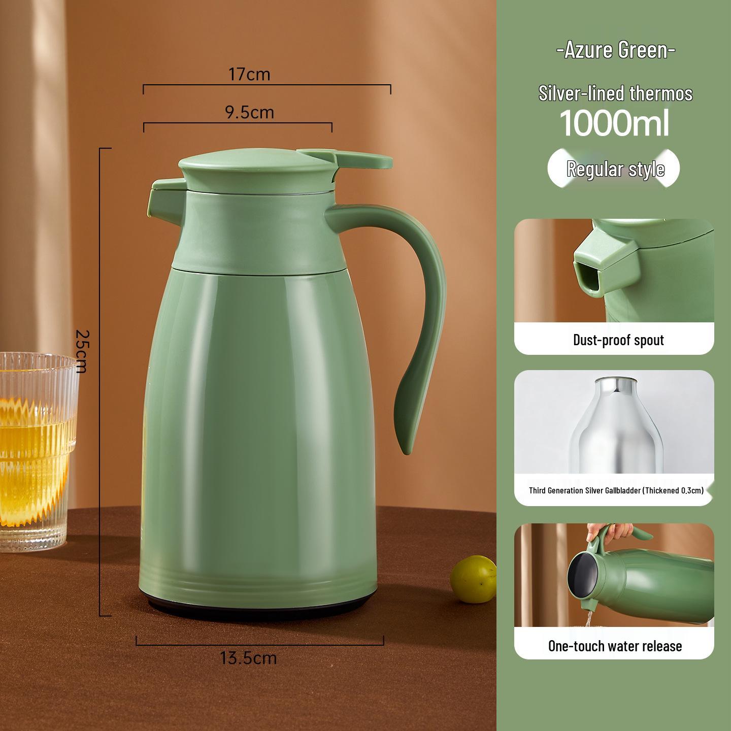 

2026 New Model Large Capacity Glass Liner Thermos Flask for Household Hot Water
