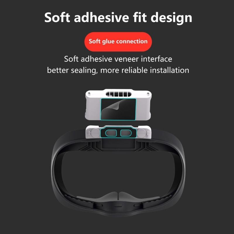 Ochranný polštářek s nastavitelným chráničem očí s chladicím systémem, prodyšný kryt obličeje pro VR headsety Q 2