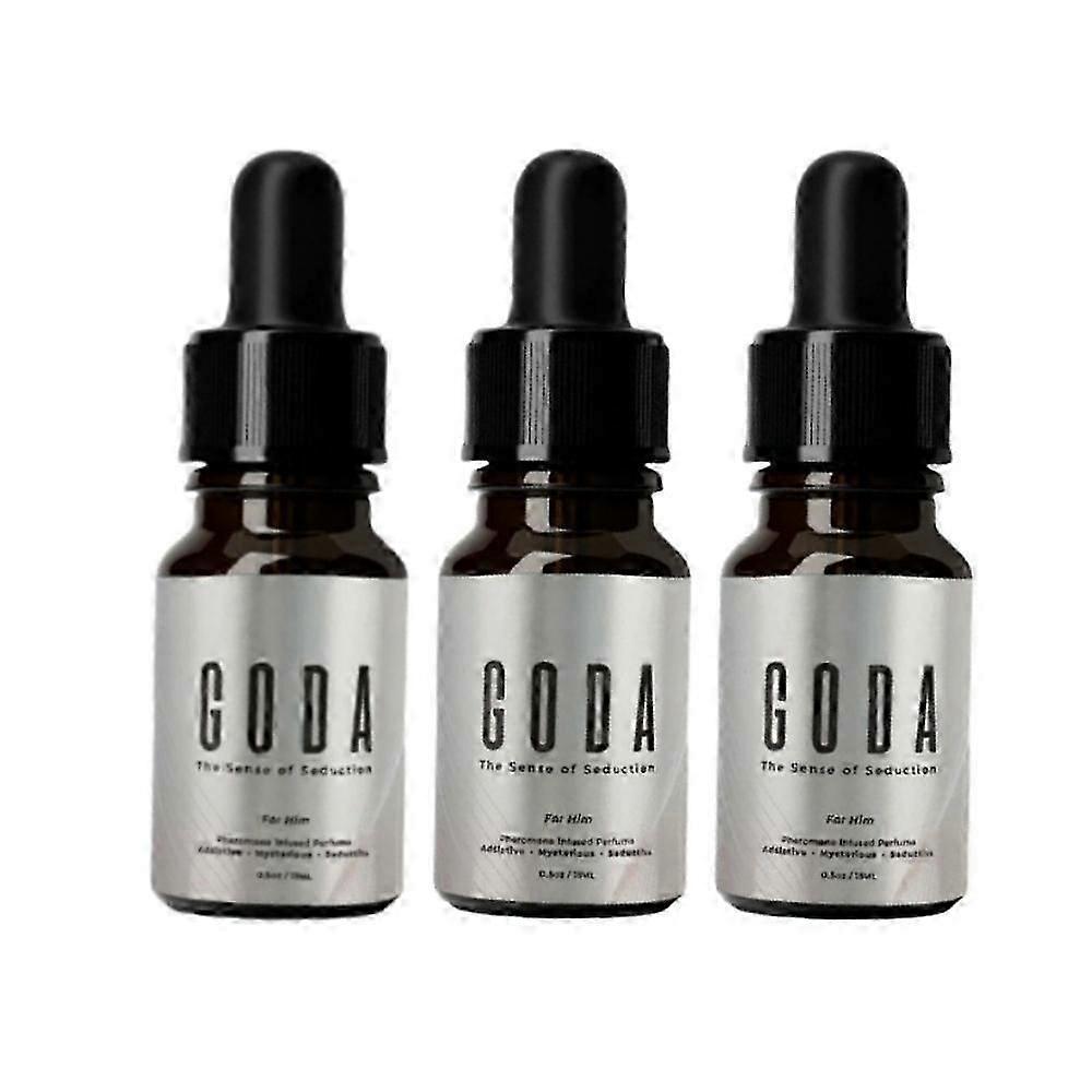 3PCS Goda Pheromone Perfume for Men 15ml Fresh Long Lasting Cologne