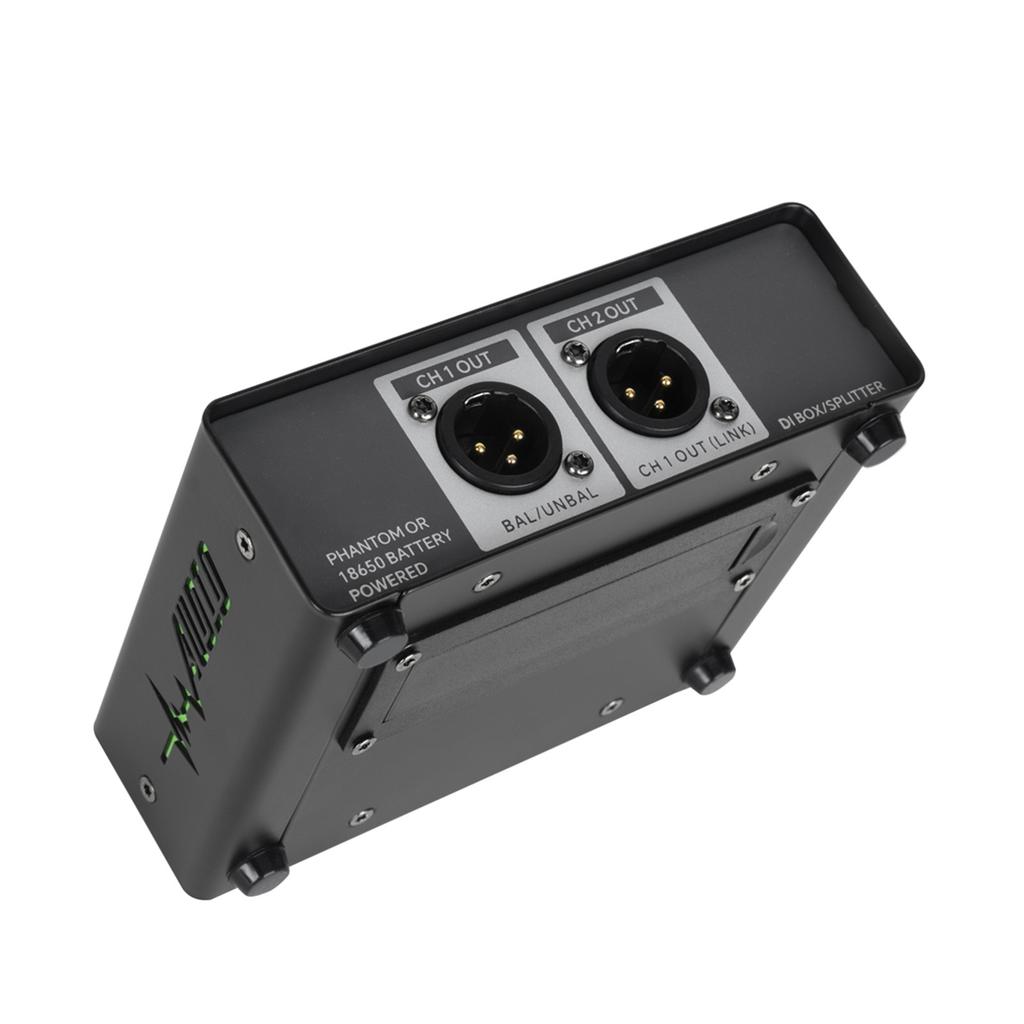 Active DI Box Dual Channel Balanced Sound Interface Signal Converter Ground Isolator Professional DI Direct Box for