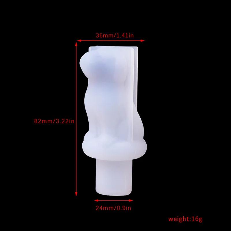 Rotweinflasche Stopper Form Handgefertigt Kristall Katze und Hund Krone Silikonform DIY Haushalt Handwerk Dekoration Modell Harzform