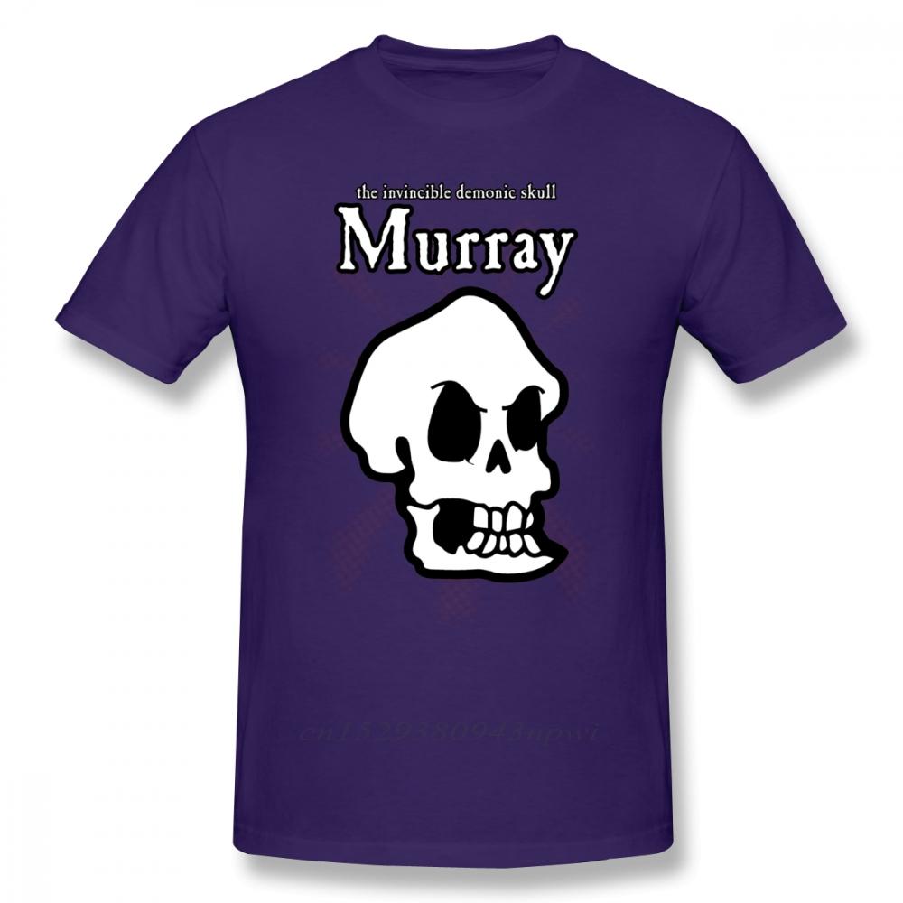 Monkey Island T Shirt Monkey Island Murray The Skull TShirt Beach Cotton Tee Shirt Cute Print Male Short Sleeves Tshirt