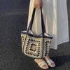 Braided Hollow Out Knitted Weave Bag Ethnic Style Beach Bag Sweet Crochet Tote Bag  Beach