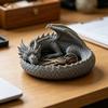 3D Printed Fantasy Dragon Jewelry Tray, Gothic Winged Dragon Desktop Organizer, Mythical Dragon Figurine Key Bowl for Bedside Nightstand, Home Decor