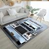 Kw Heavy Trucks Personalized Name Floor Mat Design for Study Room Kitchen Playrooms Decorate Room Antislip Carpet Decorate Offices