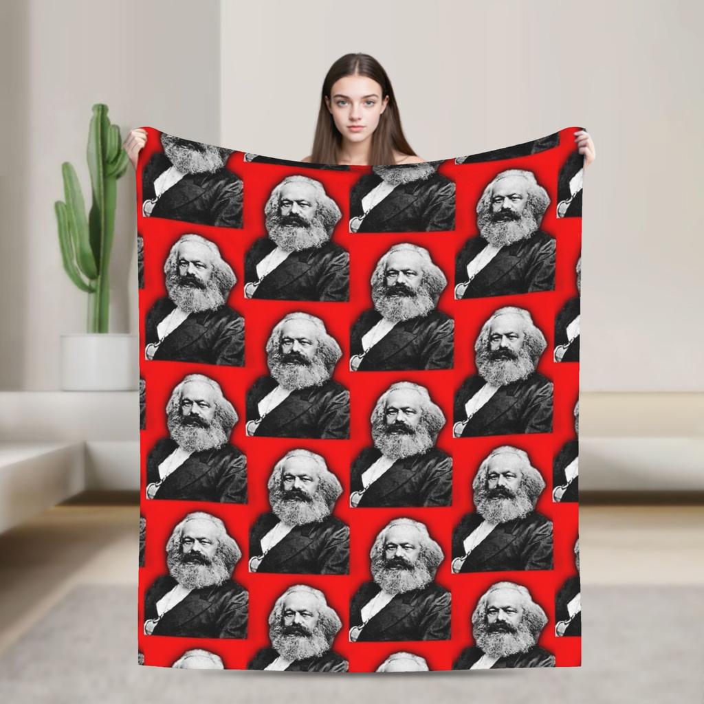Karl Marx Blanket Quality Super Warm Throw Blanket Winter Students Bedroom Novelty Bedspread