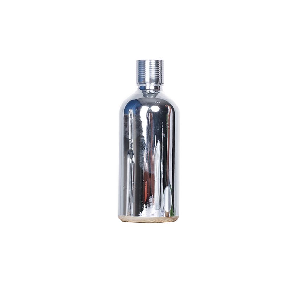 5ml-100ml Silbernes Glas ätherisches Öl Tropfflasche Probenflasche Klebekopf Tropfflasche Druck Tropfen Trennung Leere Flasche