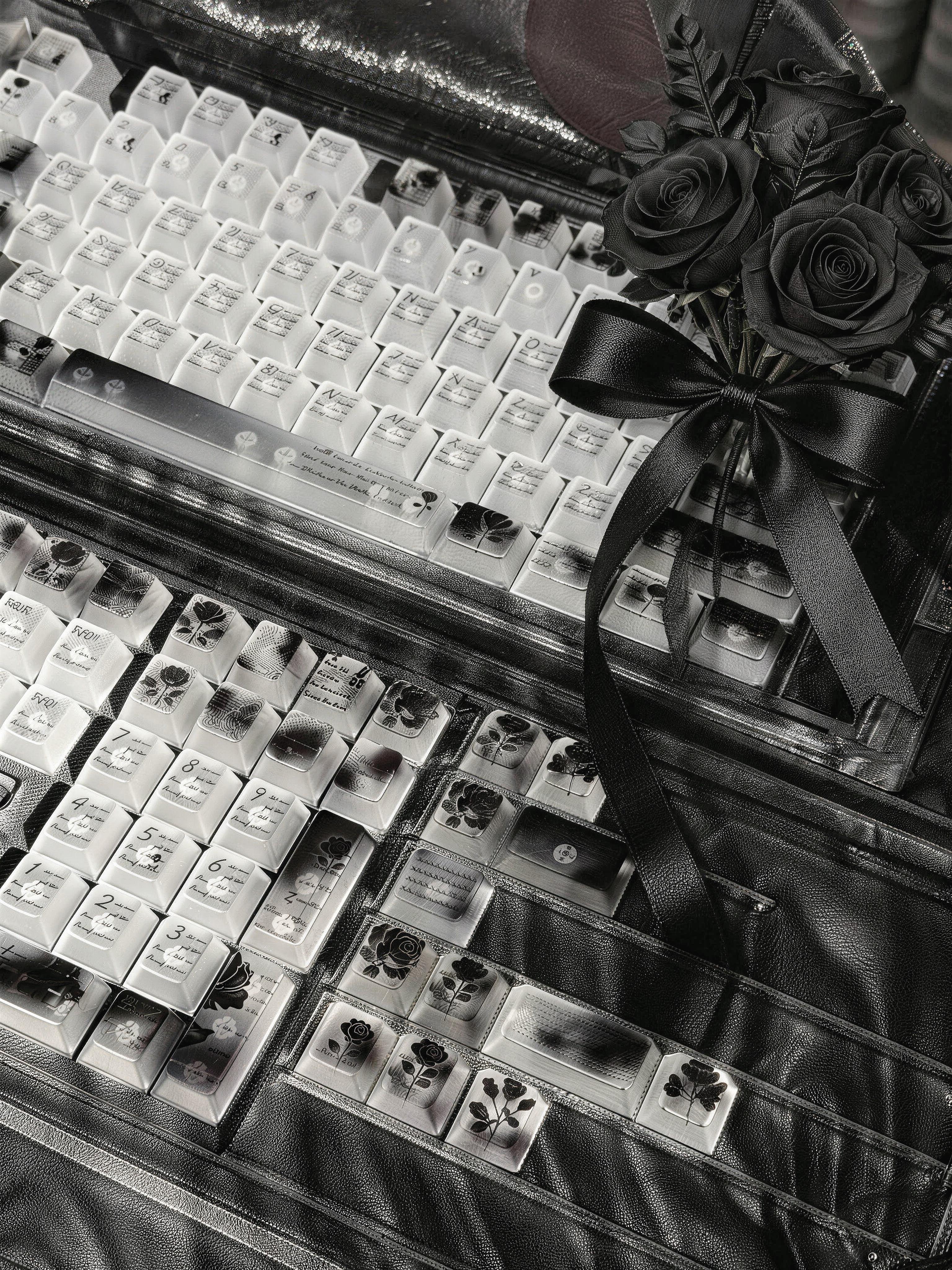 Black Rose Theme Keycap Set 120Key