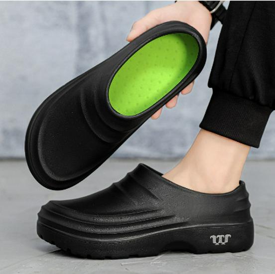 Summer 2025 Plus Size Men's Casual Chef and Work Rain Shoes