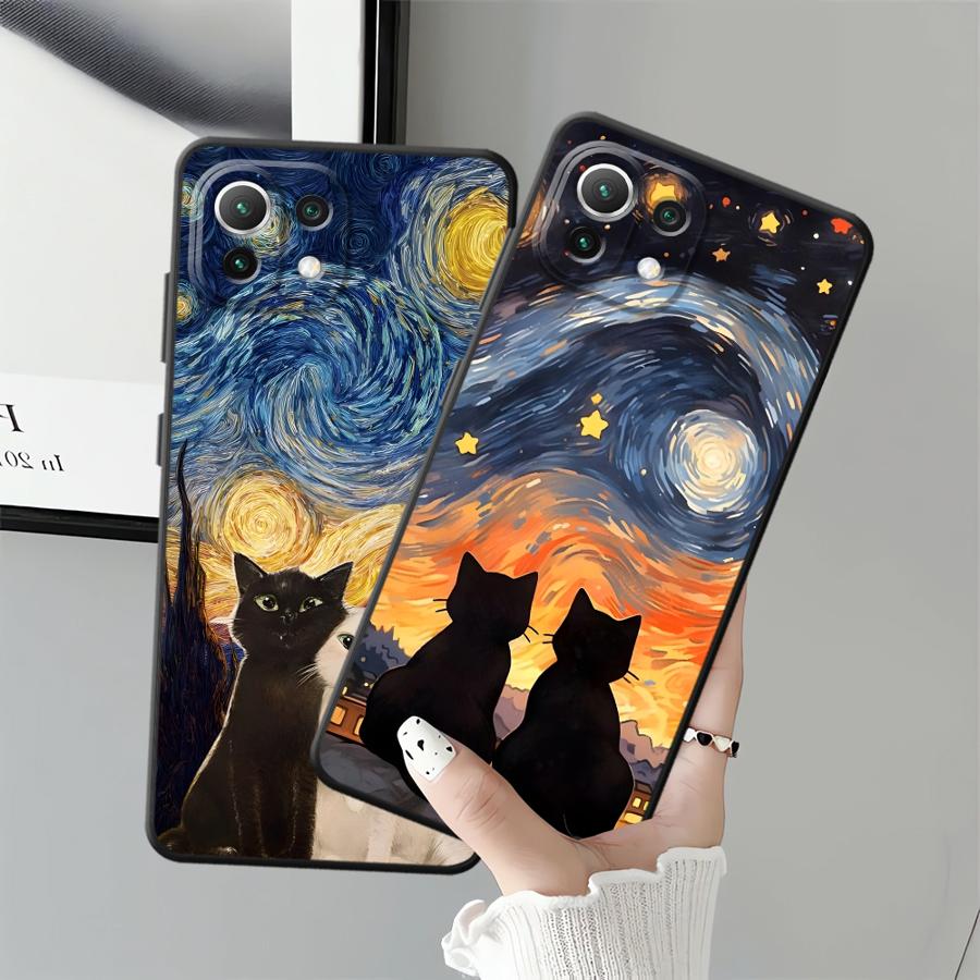 Cartoon Cute Cat Funda Phone Cover Case for Xiaomi Mi 11T 13 Lite 12X 14 11 12T Pro 12 10T