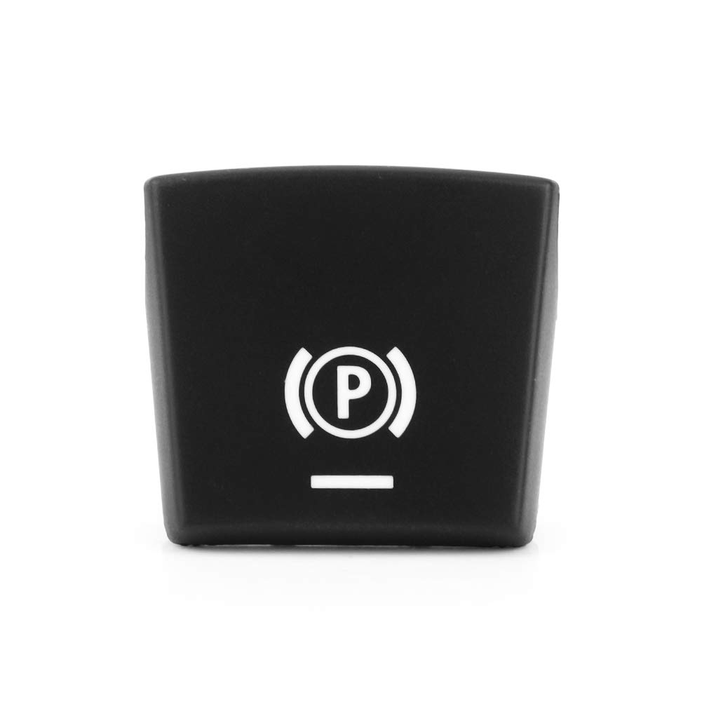 Qiilu Parking Brake Button Switch P Button Cover Hand Brake P Decoration Cover Sticker for 5 Series 6 Series X3 X4 F10 F11 F18 F06 F12 F13 F25 F26