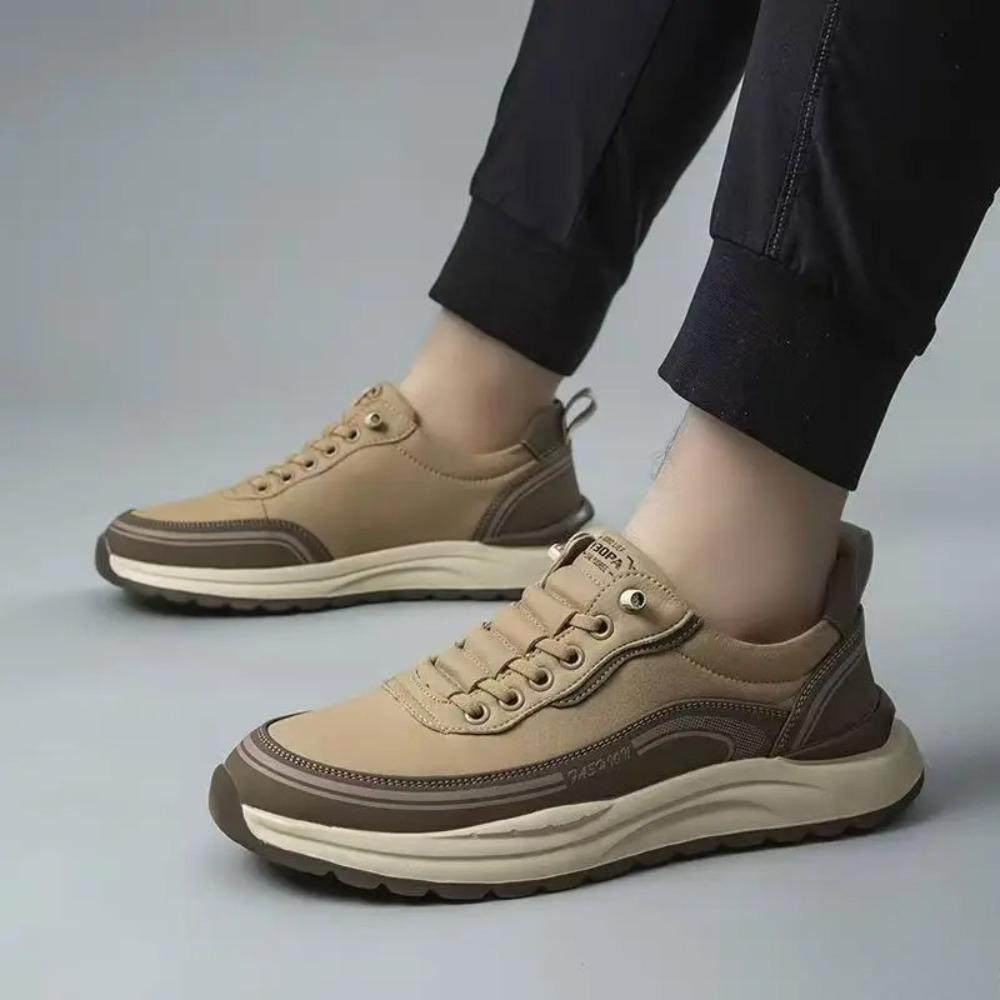 Luxury fashion Men's Sneakers Versatile non slip trendy shoes Outdoor wear-resistant hiking shoes Middle elderly walking shoe