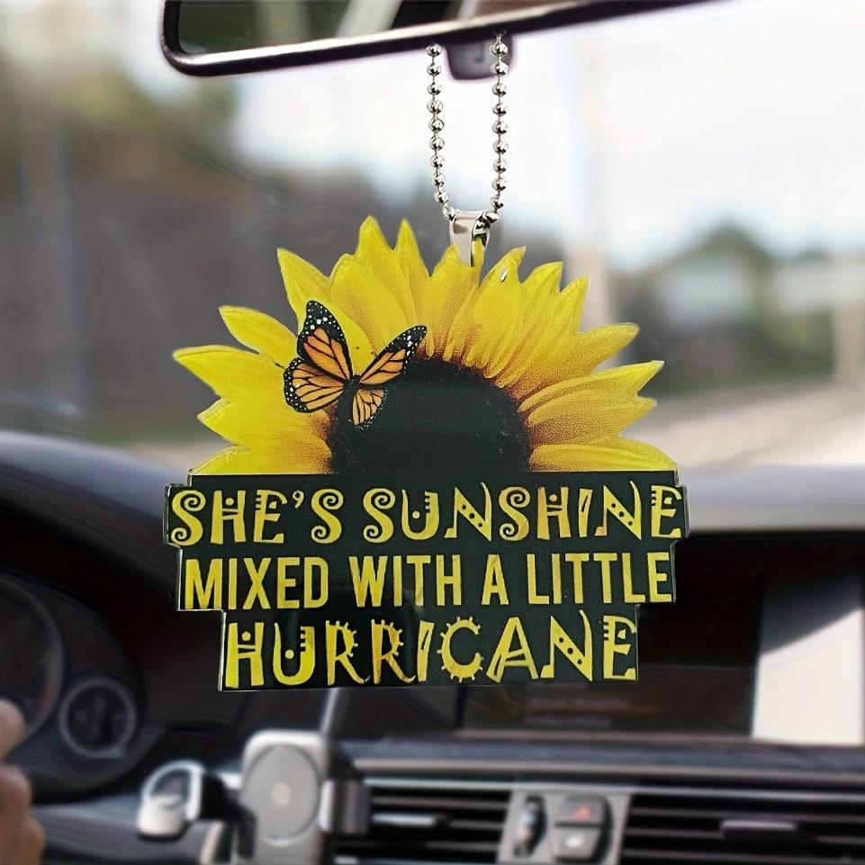 Acrylic Playful Car Decor Quirky Cartoon Hanging Ornament Versatile Bag And Home Use