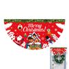 Christmas Outdoor Fan-shaped Flag Banner Christmas Decor for Home 2025 Cristmas Drop Ornament Xmas Navidad Gifts New Year 2026