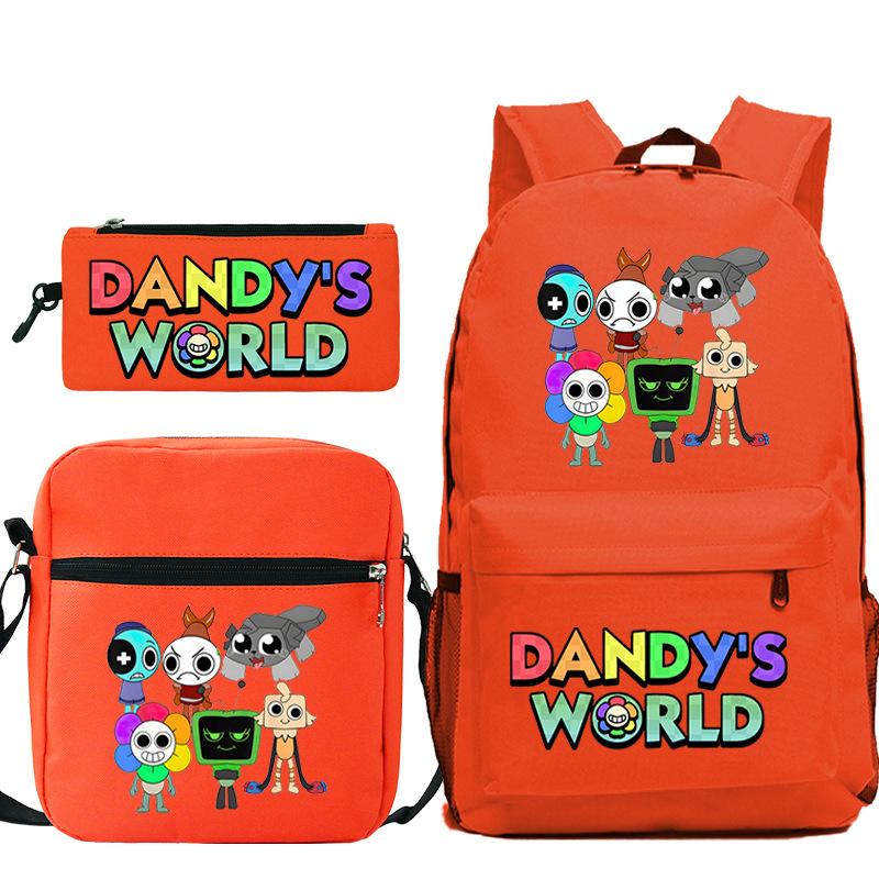 Game Dandy's World Peripheral Printed Backpack Elementary and Secondary School Bag Combination Set