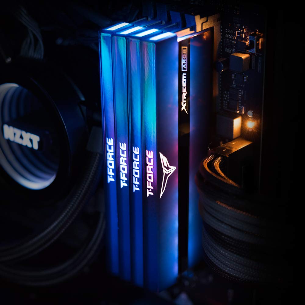 TEAMGROUP Xtreem ARGB 5333MHz CL22 16GB Dual Channel DDR4 DRAM Desktop Gaming Memory RAM for Z590 TF10D416G5333HC22ADC01 T-Force (2x8GB) PC4-42700