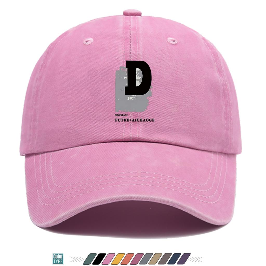 Pc Earth EleUnisext Creative Letter D Printed Baseball Cap Trendy Individual Street Style Unisex Adjustable Duckbill Hat Fashi