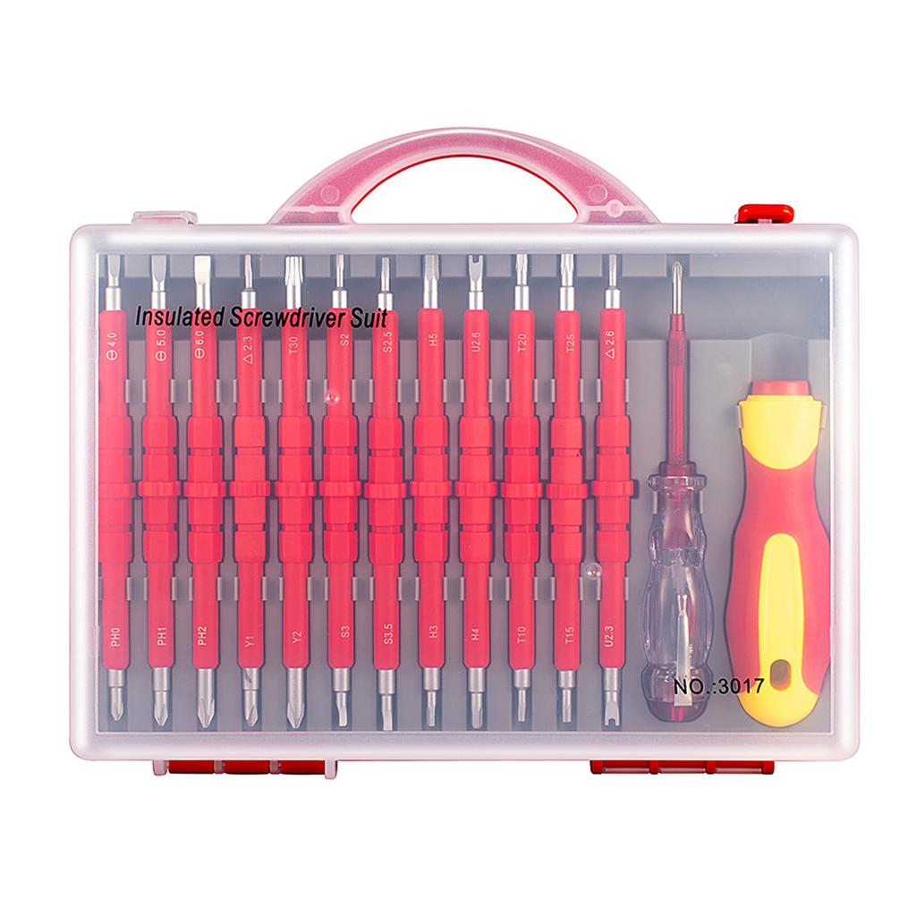 Insulated Screwdriver Set Phillips Slotted Torx Hex Screwdriver Kit with for Case Magnetic Electrical Screwdrivers Inter