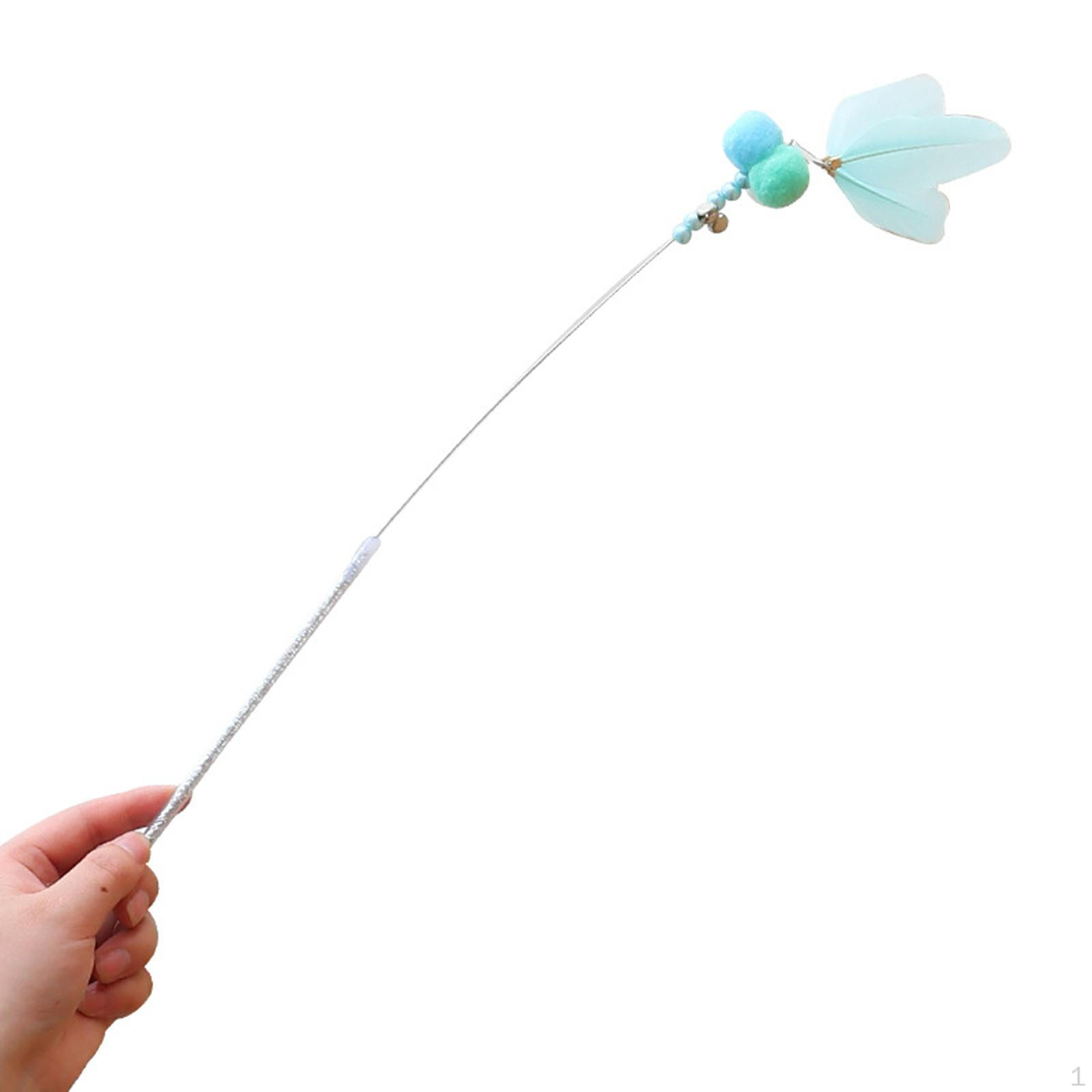 

Toy Interactive Cat Toys Chase Exercise Fun Playing Feather for Kitten Pet Accessories