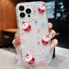 Ins Cute Snowflake Christmas Tree Design Phone Case for iPhone 17 16 15 14 13 12 11 PRO MAX AIR 7 8 PLUS X XS XR Y2K Clear Cover