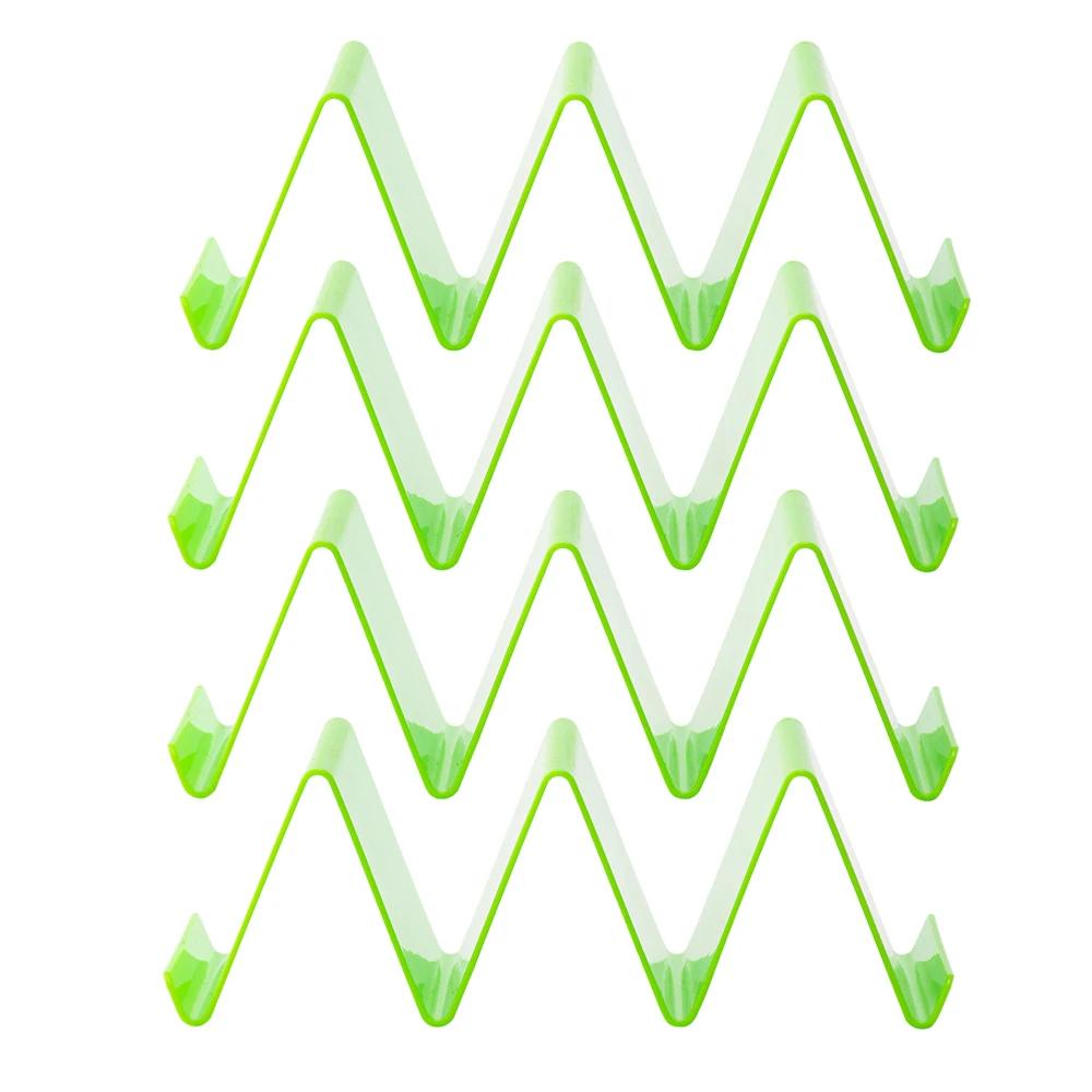 4 Adet Taco Stand Tutucu Meksika Pizza Rulo Rafı Burrito Patates Cipsi Rafı Kabuklar Renkli Sofra Takımı Pankek Standı